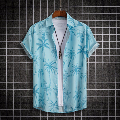 Hong Kong Style Street Digital Printing Men's Shirt