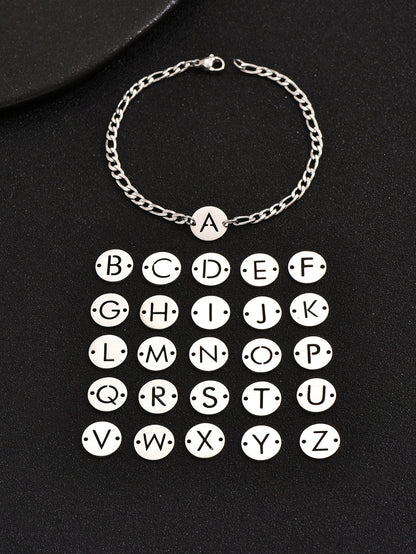 Letter Titanium Steel Bracelet