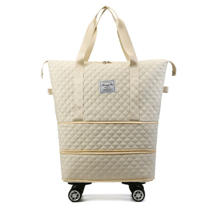 Rhombus Travel Bag: Lightweight, Large Capacity with Dry/Wet Separation