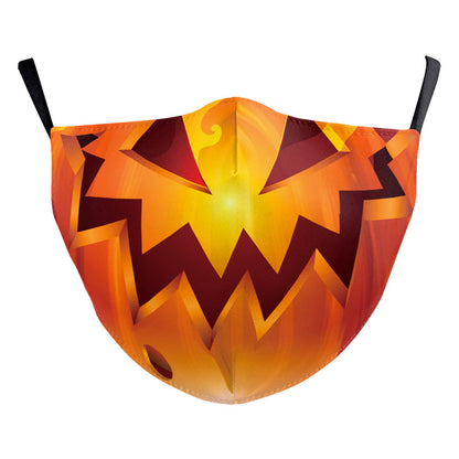 Digital Printing Halloween Funny Face Skull Double-layer Mask
