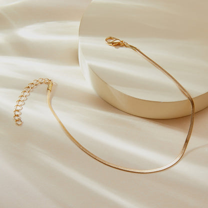 Flat Shape Chain Anklet Simple Women's Fashion