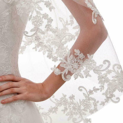 Embroidery Applique Veil Comb