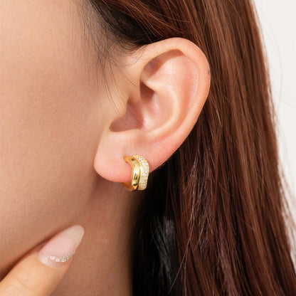 Geometric Circle S925 Silver Earrings