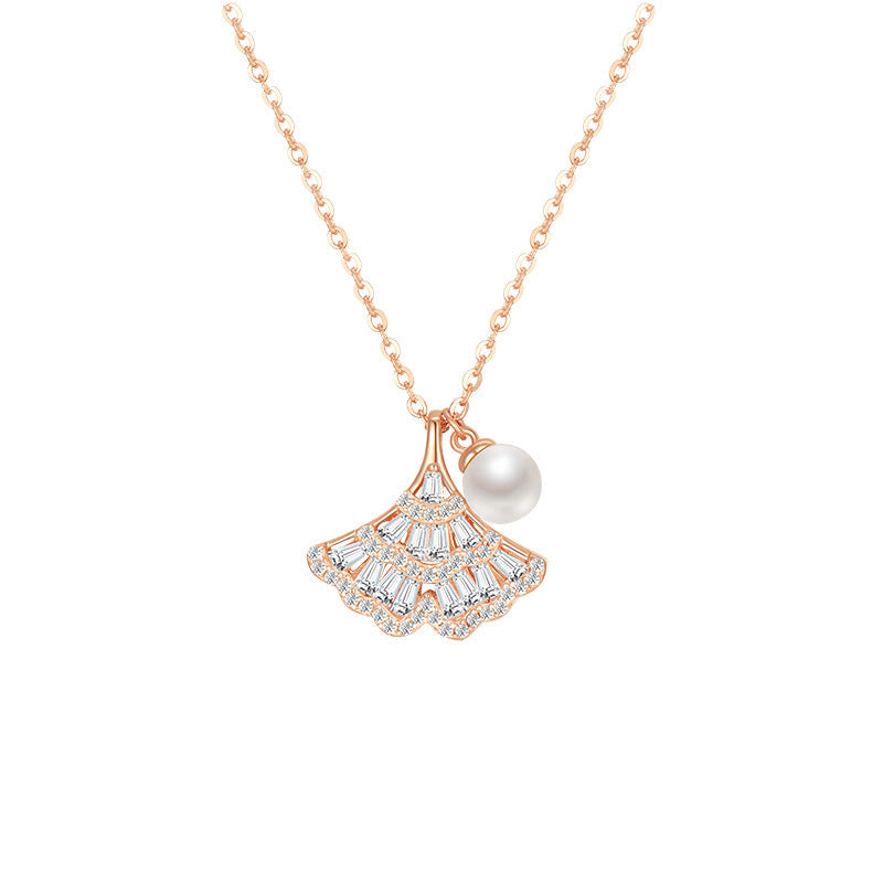 S925 Ginkgo Leaf Sterling Silver Necklace