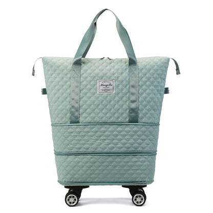 Rhombus Travel Bag: Lightweight, Large Capacity with Dry/Wet Separation