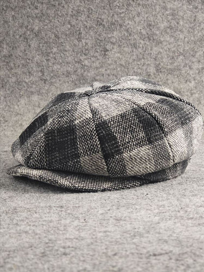 European American Style Pattern Octagonal Cap