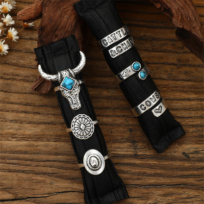 Turquoise Six-piece Bracelet