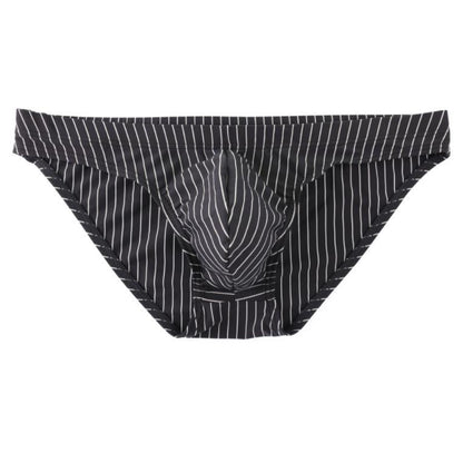 Men's Striped Low Waist Briefs Underwear