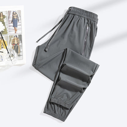 Fashion Straight Closed Ice Silk Leggings Women