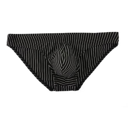 Men's Striped Low Waist Briefs Underwear