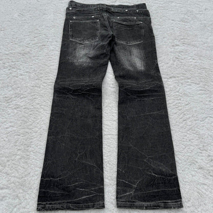 Slightly Flared Double Waist Lace Pants