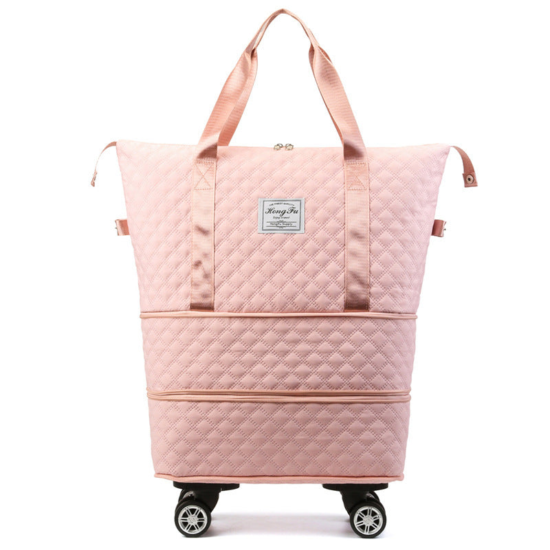Rhombus Travel Bag: Lightweight, Large Capacity with Dry/Wet Separation
