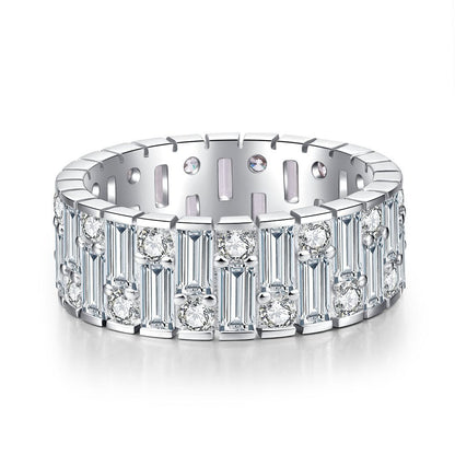 Zircon Full Diamond Sterling Silver Ring