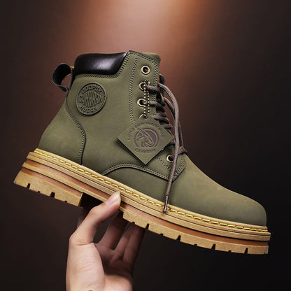 Short Fashion Seven-hole Overalls Boots