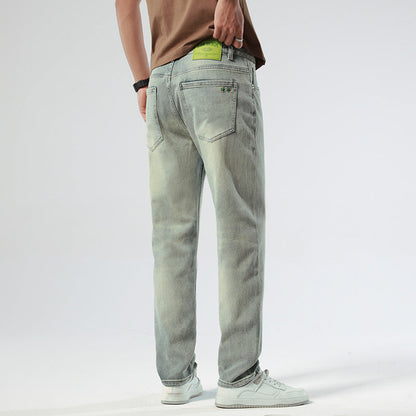 Casual Stretch Nostalgic Pencil Jeans Men
