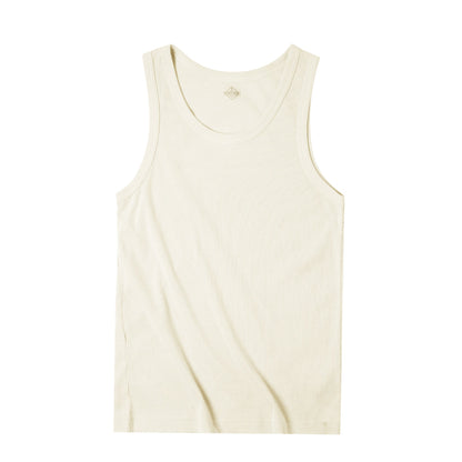 Retro Solid Color Slim Fit T-shirt Men