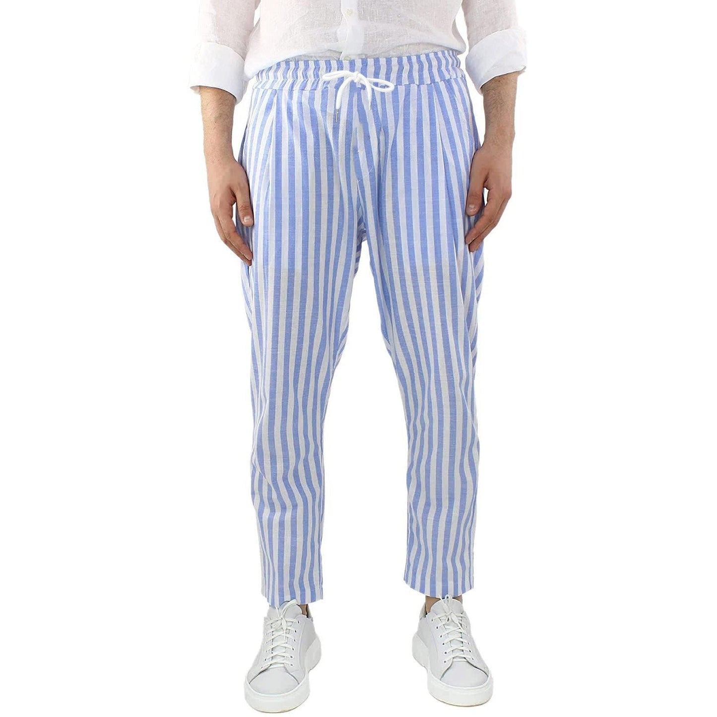 Fashion Loose Straight Linen Men's Pants