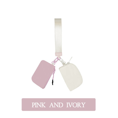 Portable Wrist Bag Card Holder with Coin Storage