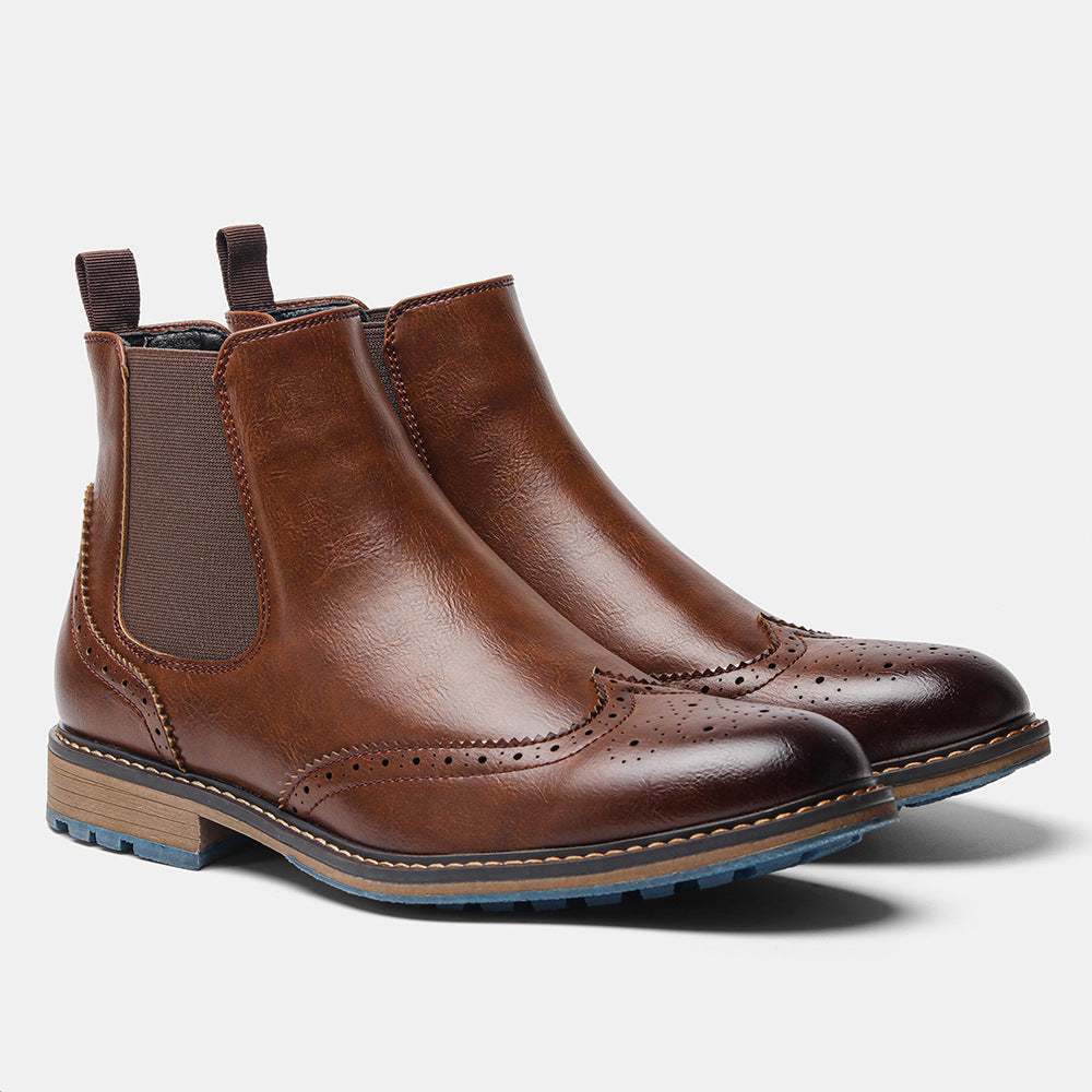 Mid-top Brogue Vintage Men's Boots