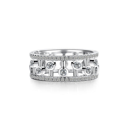 Zircon Full Diamond Sterling Silver Ring