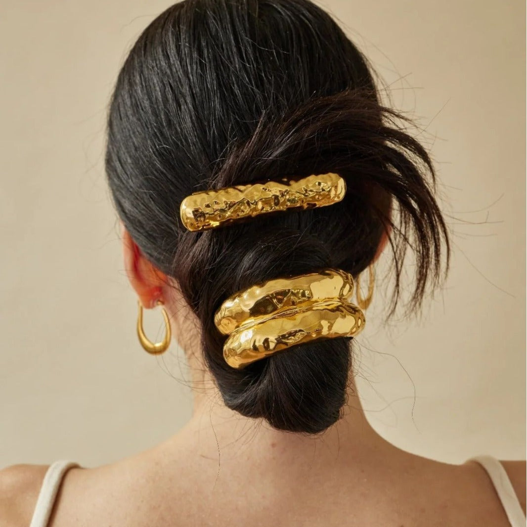 Personalized Glossy Elastic Hair Ring Female Geometry
