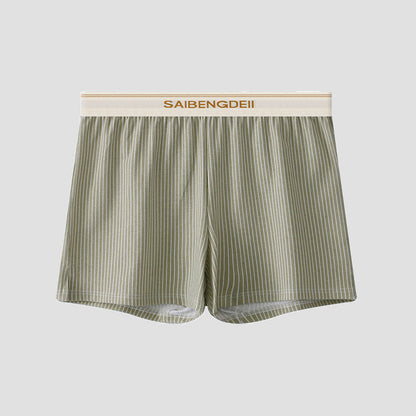 Men's Cotton Breathable Stripes Boxer Plus Size