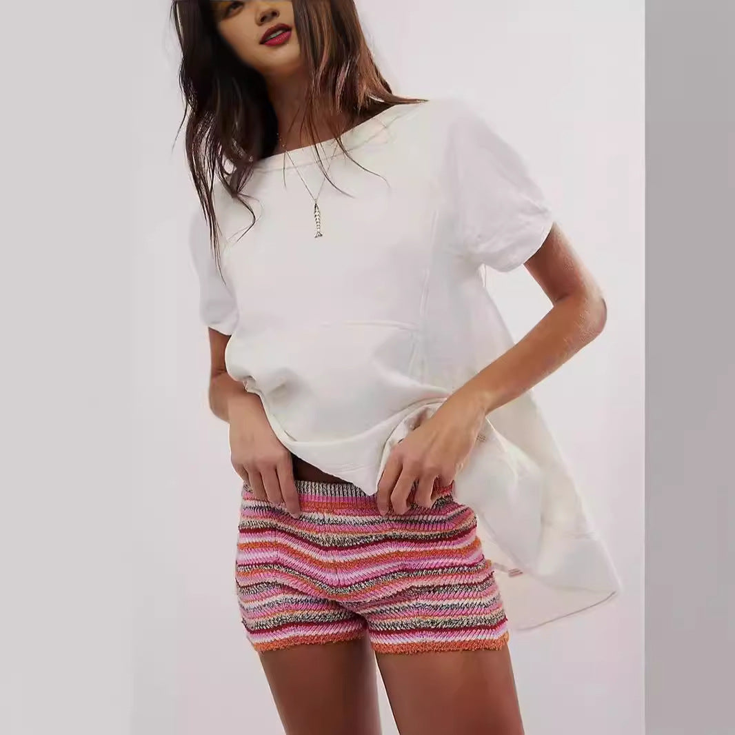 Dopamine Wear Rainbow Sports Shorts