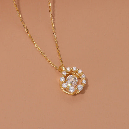 S925 New Sterling Silver Plum Necklace For Women Light Luxury