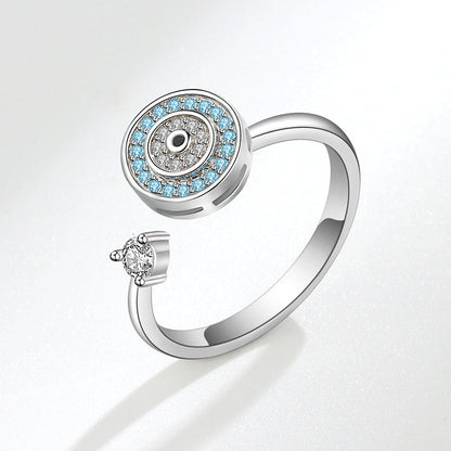 S925 Sterling Silver Spinning Ring European And American