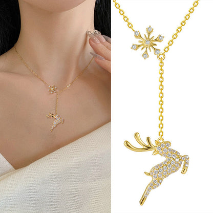 Sterling Silver Deer Necklace