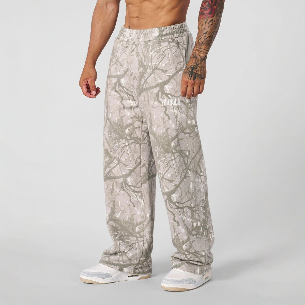 Casual Digital Camouflage Straight-leg Pants