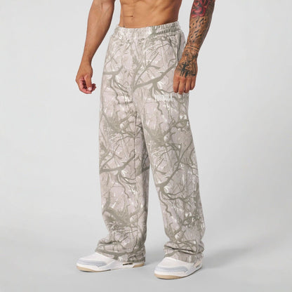 Casual Digital Camouflage Straight-leg Pants
