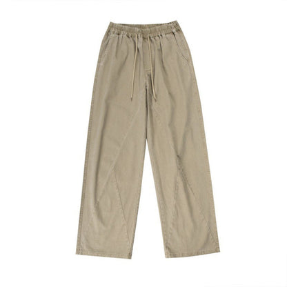 Men's Washed Stitching Loose Casual Pants
