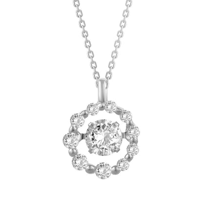 S925 New Sterling Silver Plum Necklace For Women Light Luxury