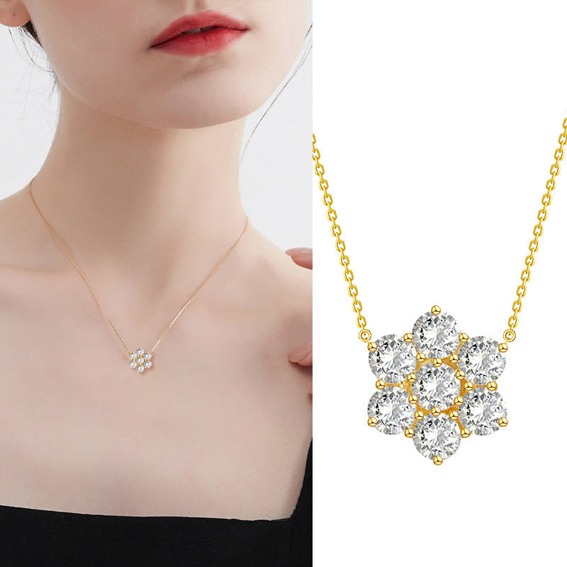 Sterling Silver Snowflake Necklace