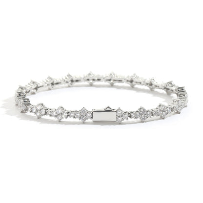 Plum Tennis Chain Men's Hip Hop Bracelet