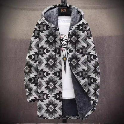 Fashion Digital Printing Fleece Padded Coat Jacket