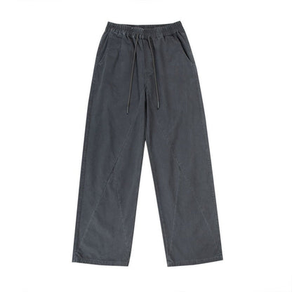 Men's Washed Stitching Loose Casual Pants
