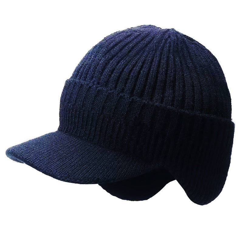 Warm Ear Protection Hat Men's Woolen Cap