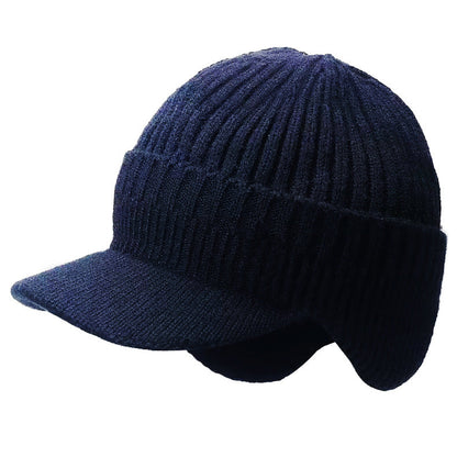 Warm Ear Protection Hat Men's Woolen Cap