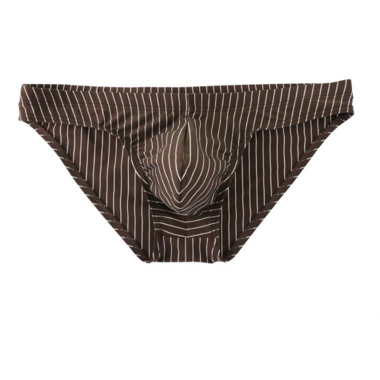 Men's Striped Low Waist Briefs Underwear