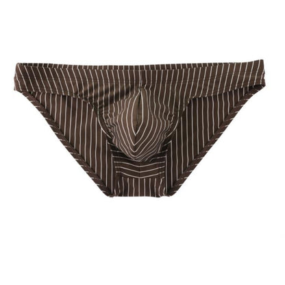 Men's Striped Low Waist Briefs Underwear