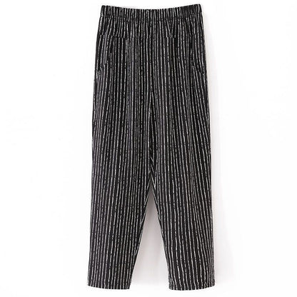 Mom's Summer Thin Cropped Pants