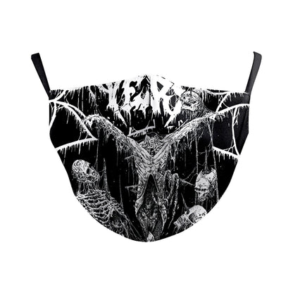Wanfestival Skull Clown Digital Printing Double-layer Dust Mask