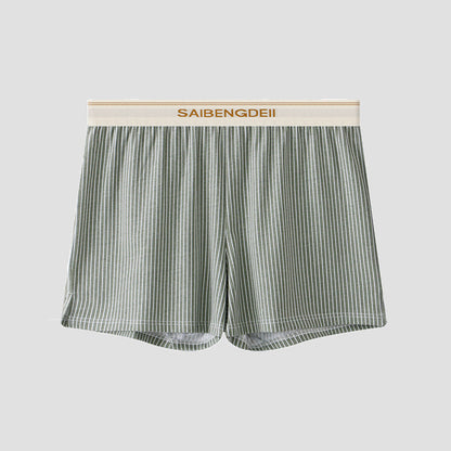 Men's Cotton Breathable Stripes Boxer Plus Size