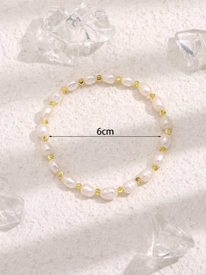 Retro Freshwater Pearl Pull Bracelet