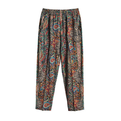Mom's Summer Thin Cropped Pants