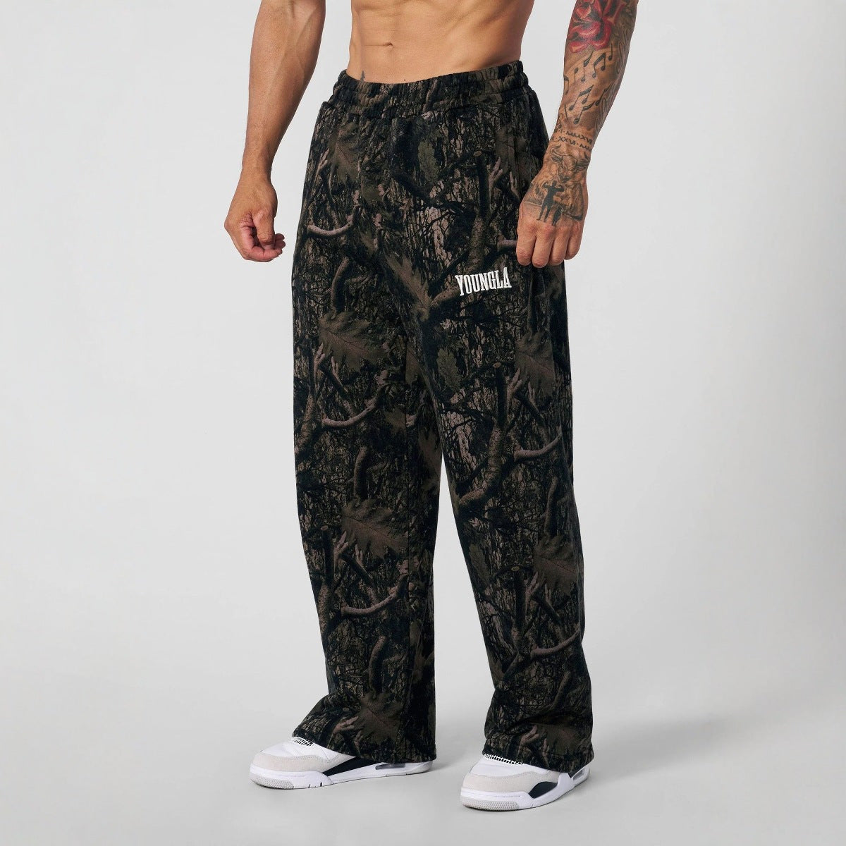 Casual Digital Camouflage Straight-leg Pants
