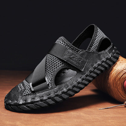 Summer Men's Breathable Mesh Beach Sandals
