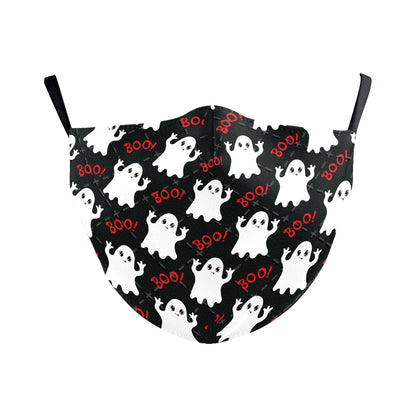 Digital Printing Halloween Skull Pumpkin Dustproof Mask